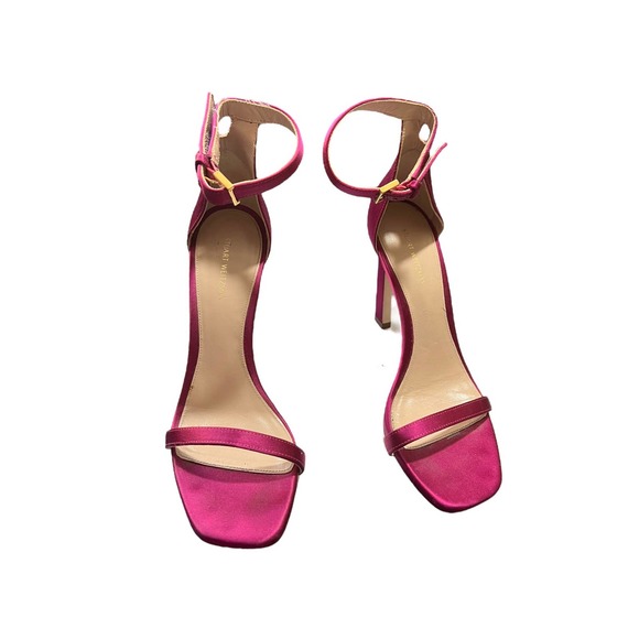 Stuart Weitzman Nudist Square Sandals - Picture 1 of 8